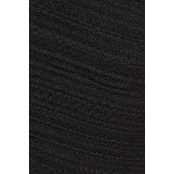 $395 Rebecca Taylor Vneck Fit & Flare Flounce Hem Little Black Dress 2 NEW - Picture 5 of 16